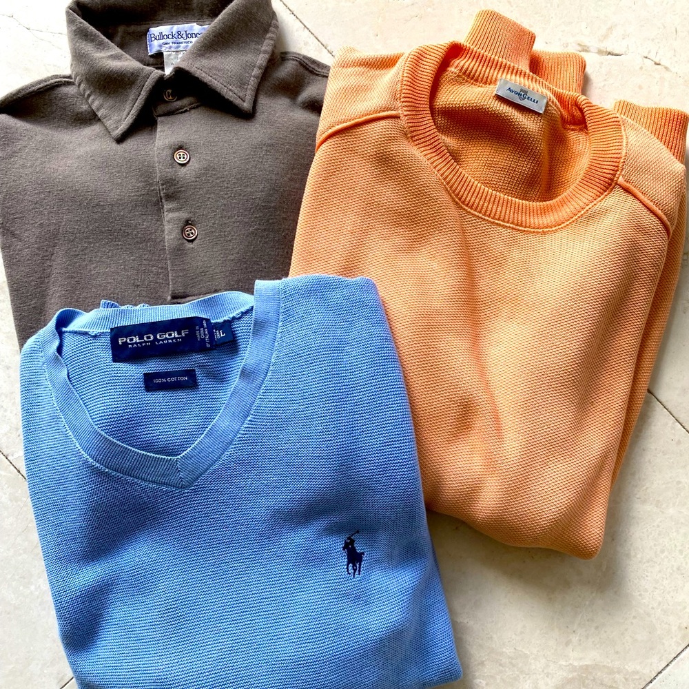 3 Men's Sweaters, all size L.